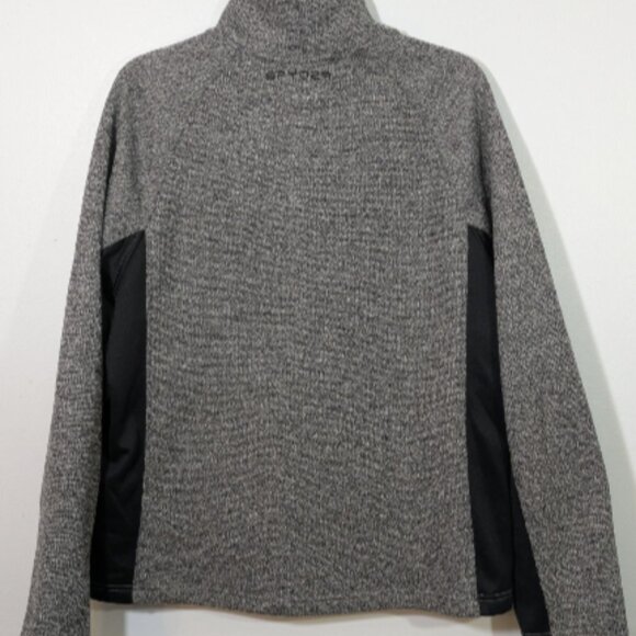 Spyder Men's Full Zip Knit Jacket Waffle Knit Gray & Black Size M - Picture 4 of 6